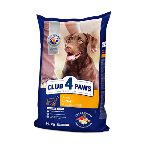 CLUB 4 PAWS PREMIUM „SVORIO KONTROLĖ“. PILNAVERTIS SAUSAS PAŠARAS SUAUGUSIEMS VISŲ VEISLIŲ ŠUNIMS