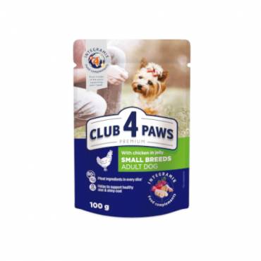 CLUB 4 PAWS PREMIUM "SU VIŠTIENA DREBUČIUOSE". PILNAVERTIS DRĖGNI PAŠARAI SUAUGUSIEMS ŠUNIMS