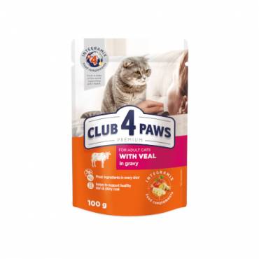 CLUB 4 PAWS PREMIUM "SU VERŠIENA PADAŽE". PILNAVERTIS DRĖGNI PAŠARAI SUAUGUSIOMS KATĖMS