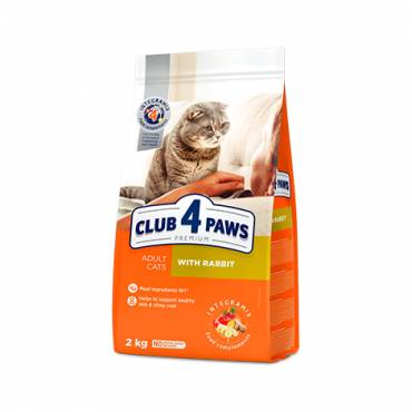 CLUB 4 PAWS PREMIUM "SU TRIUŠIENA". PILNAVERTIS SAUSAS MAISTAS SUAUGUSIOMS KATĖMS