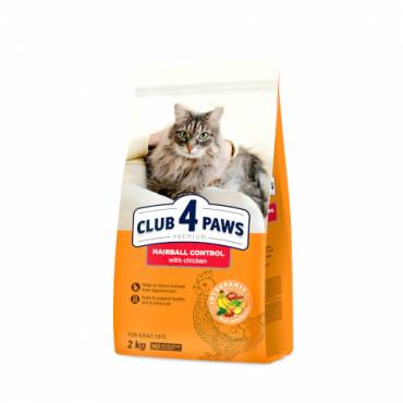 CLUB 4 PAWS PREMIUM "SU VILNOS PAŠALINIMU IŠ VIRŠKINAMOJO TRAKTO EFEKTO." PILNAVERTIS SAUSAS MAISTAS SUAUGUSIOMS KATĖMS