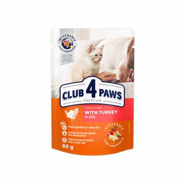 CLUB 4 PAWS PREMIUM KAČIUKAMS "SU KALAKUTIENA DREBUČIUOSE". VISAVERTIS KONSERVUOTAS ĖDALAS