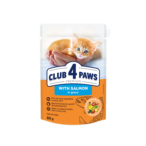 CLUB 4 PAWS PREMIUM KAČIUKAMS "SU LAŠIŠA PADAŽE". VISAVERTIS KONSERVUOTAS ĖDALAS