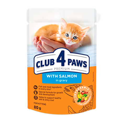 CLUB 4 PAWS PREMIUM KAČIUKAMS "SU LAŠIŠA PADAŽE". VISAVERTIS KONSERVUOTAS ĖDALAS