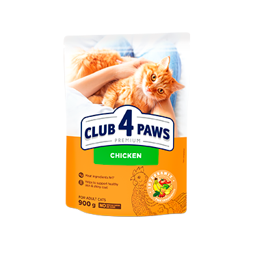 CLUB 4 PAWS PREMIUM "VIŠTA". PILNAVERTIS SAUSAS MAISTAS SUAUGUSIOMS KATĖMS